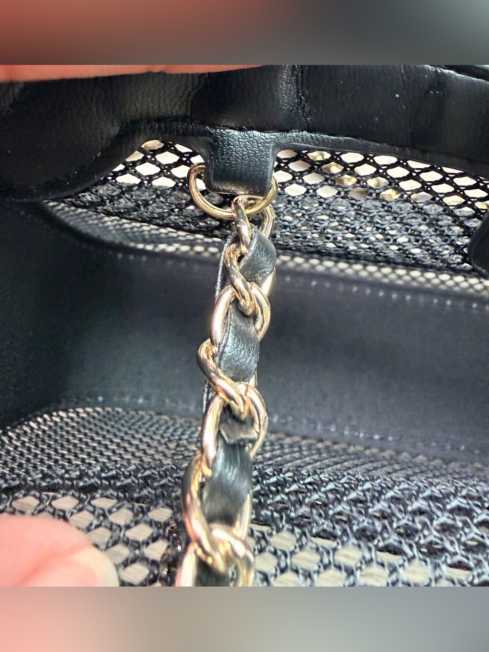 FULL SET New in Box Chanel Makeup Mesh Clutch w Chain in Black Lambskin Leather - Picture 16 of 16